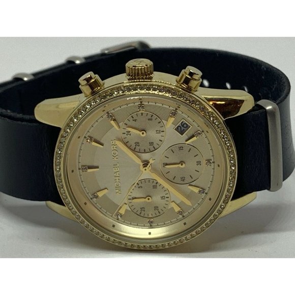 Michael Kors MK6328 Women\'s Black Leather Analog G main image 7